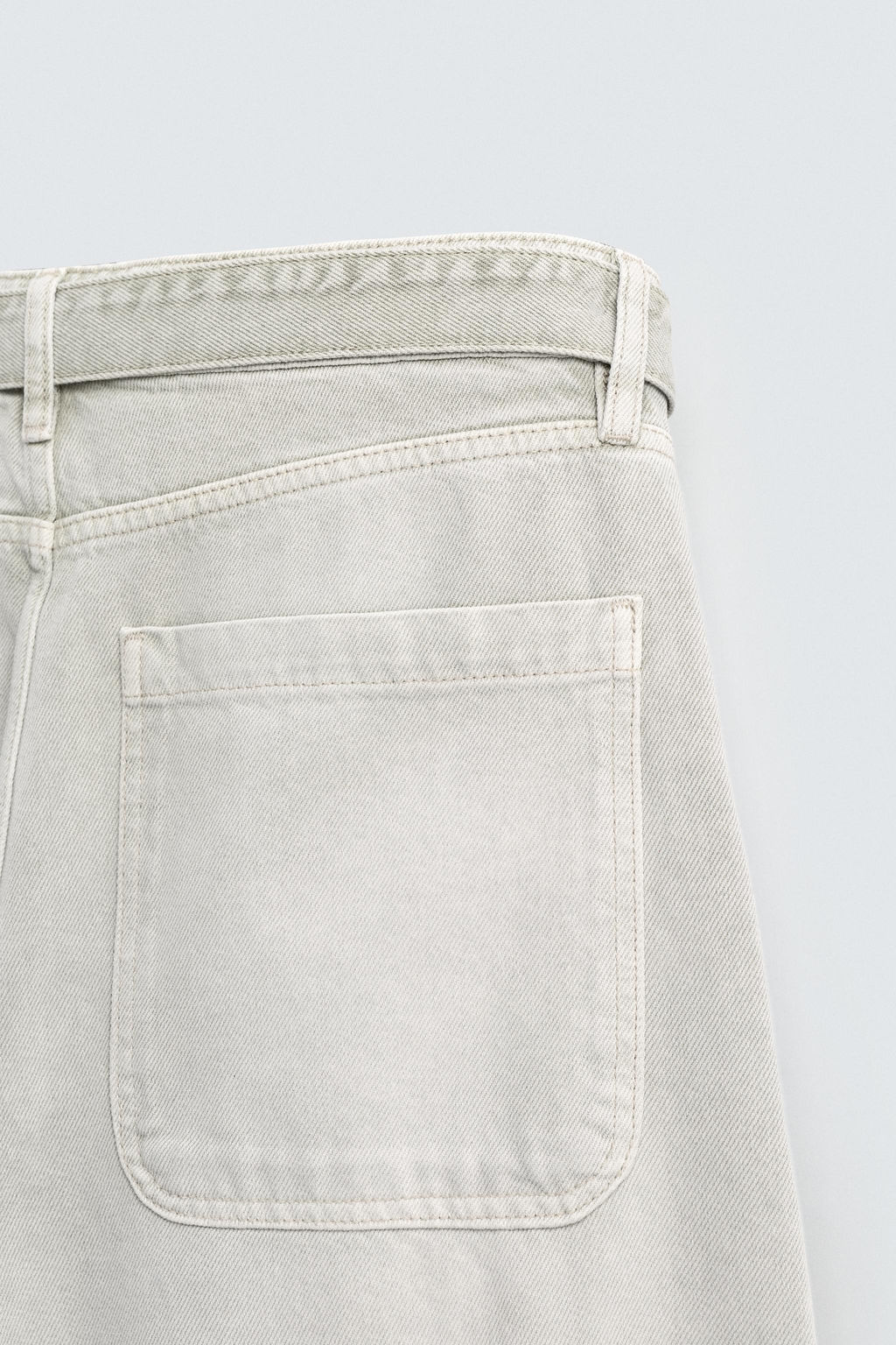 BELTED RELAXED FIT JEANS - Zara фото 10