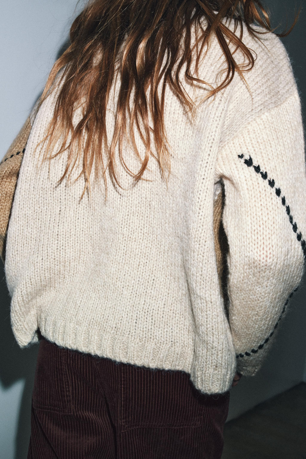 JERSEY PUNTO ROMBOS / Beige