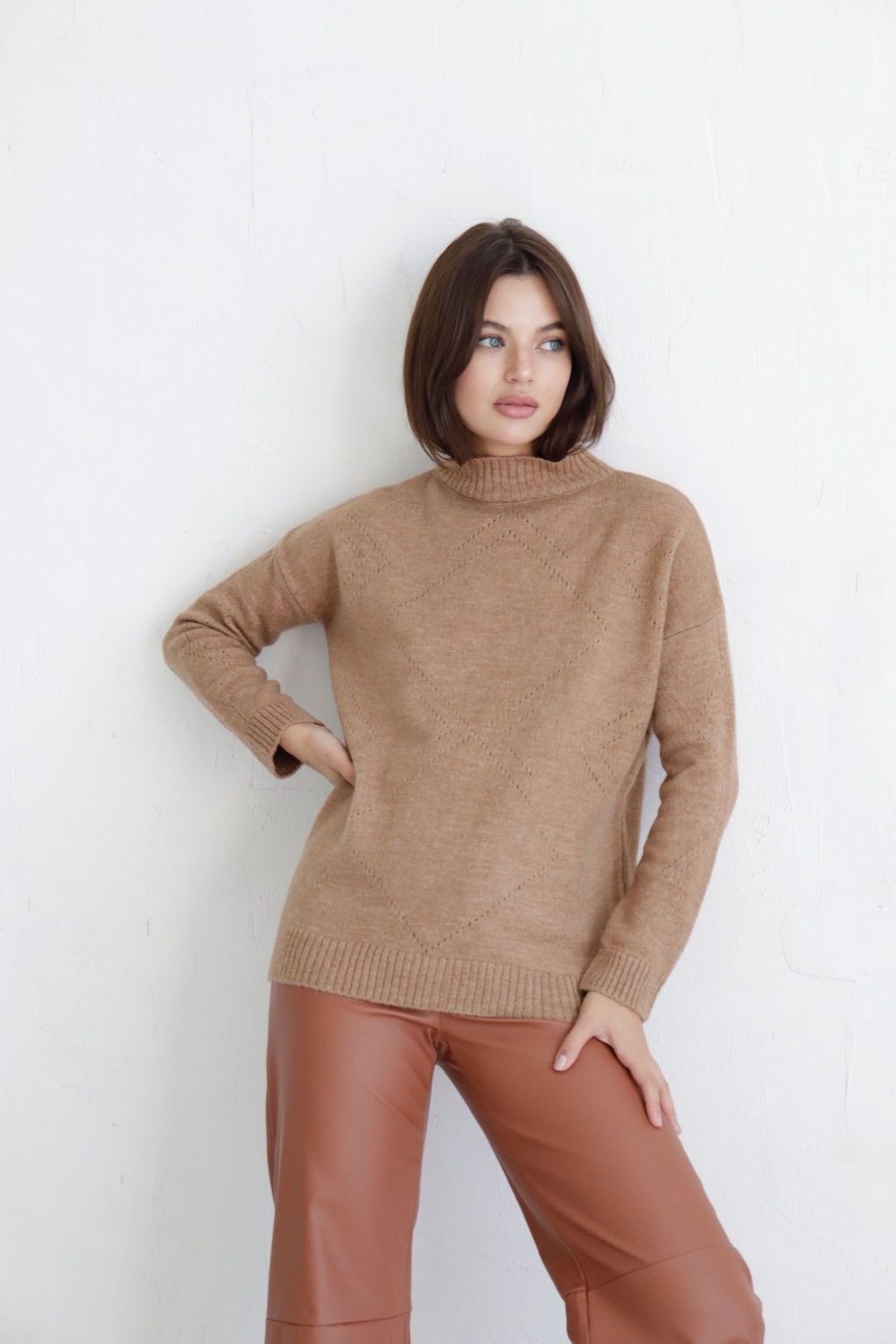 10405 Свитер тёмно-бежевый - Martichelli фото 5