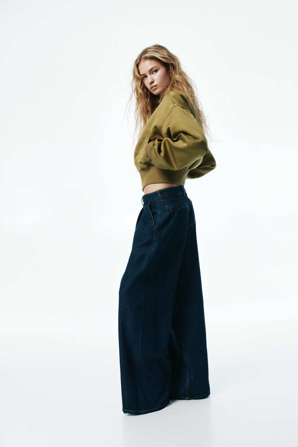Loose Fit Wide Regular Jeans - H&m фото 7