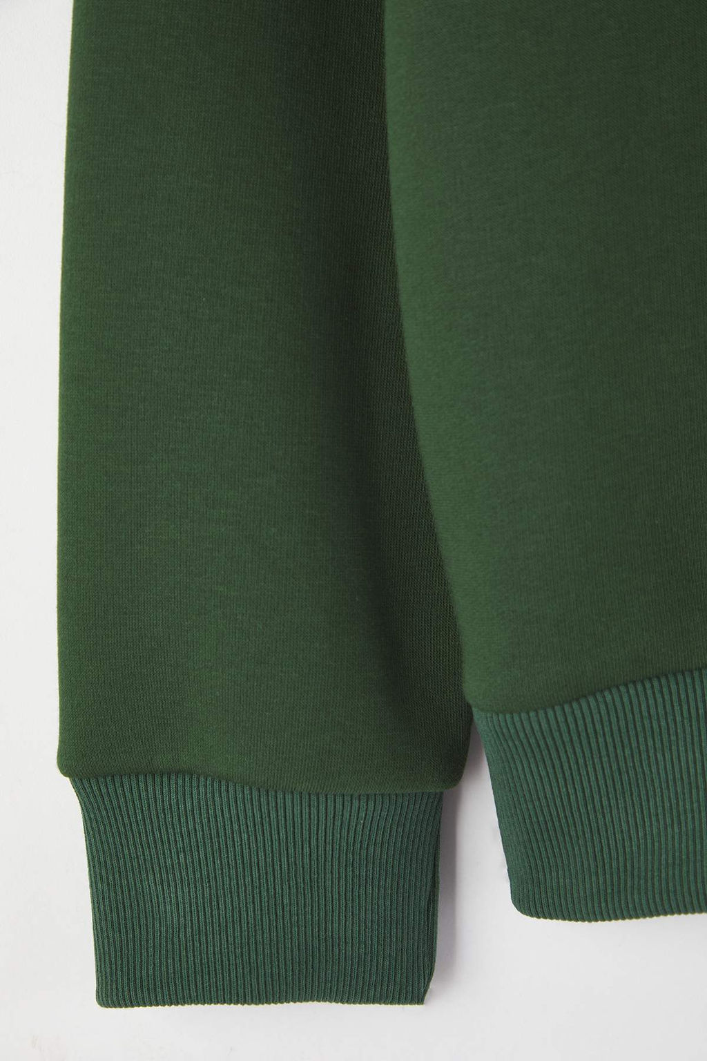 Zumrut Yesili Oversize/Genis Kesim Dik Yaka Biye Detayl? Sweatshirt TMNAW26SW00002 - Trendyolmilla фото 7