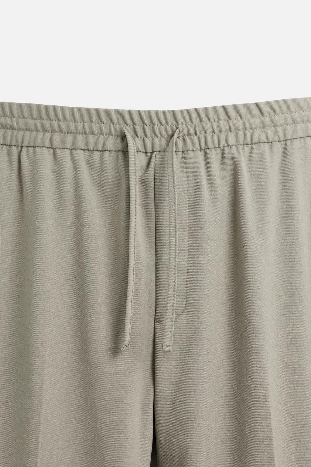 COMFORT FIT JOGGER WAIST TROUSERS - Zara фото 18