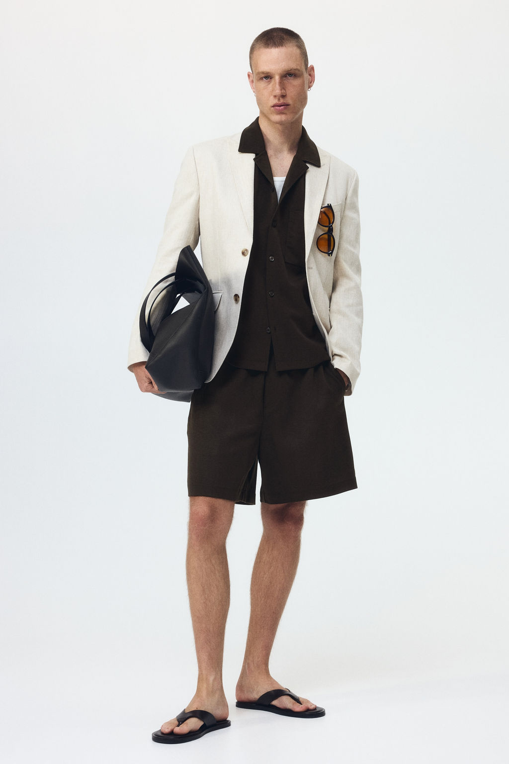 Pantal?n corto interlock Relaxed Fit - H&m фото 4