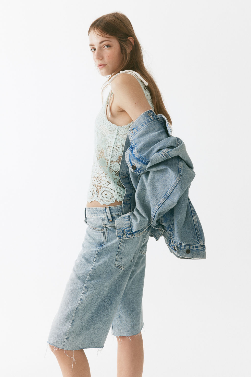 Bermudas en denim - H&m фото 8