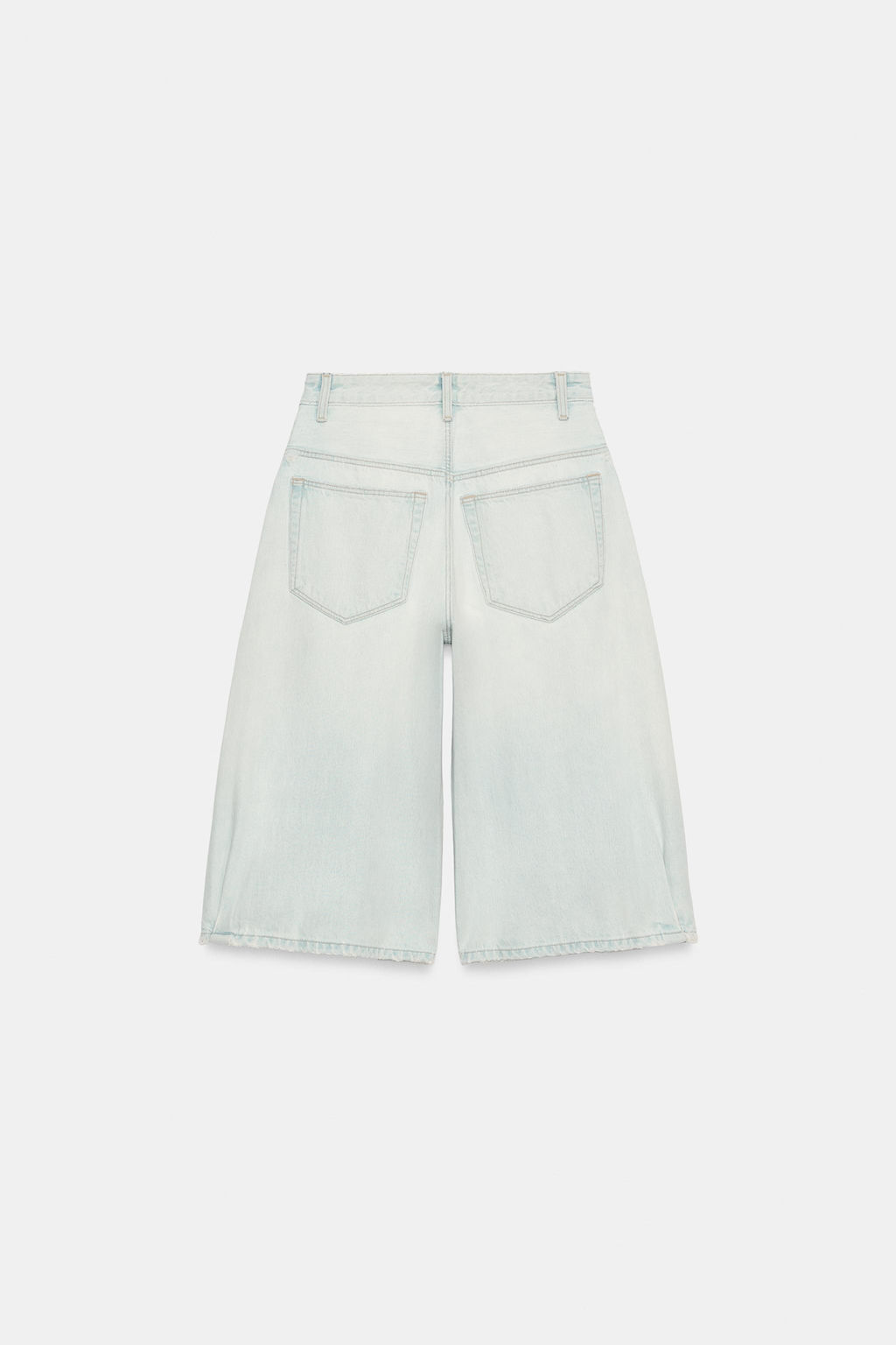 BERMUDA JORTS BALLOON DENIM TRF TIRO MEDIO / Azul claro - Zara фото 5