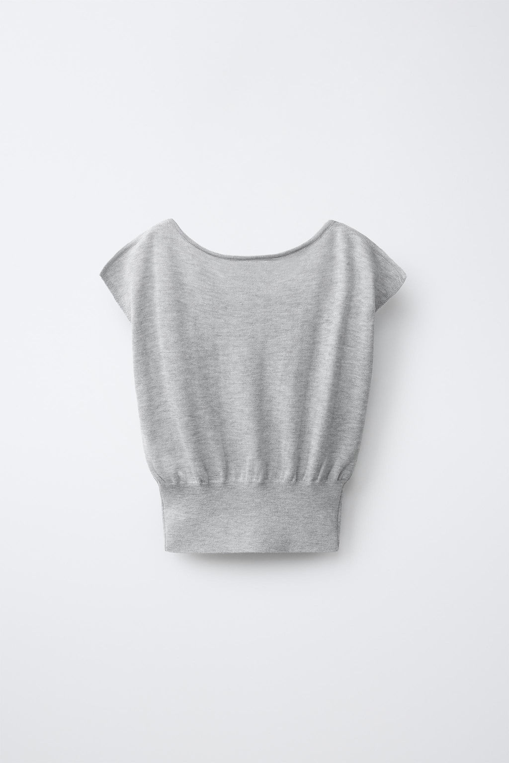 TOP MANGA SISA TACHAS / Gris claro - Zara фото 4