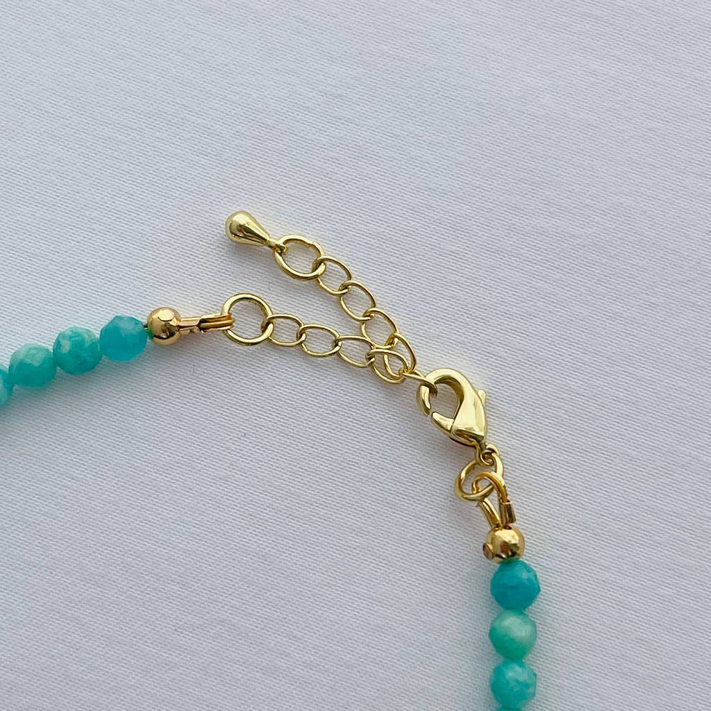 Чокер из Амазонита и Жемчуга