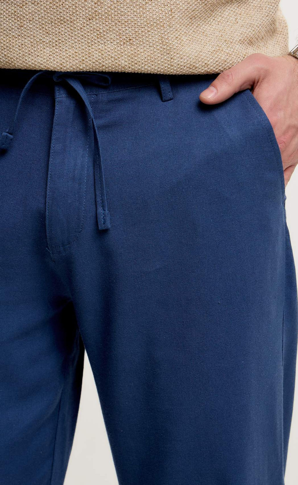 Брюки лен F511-0855 jeans