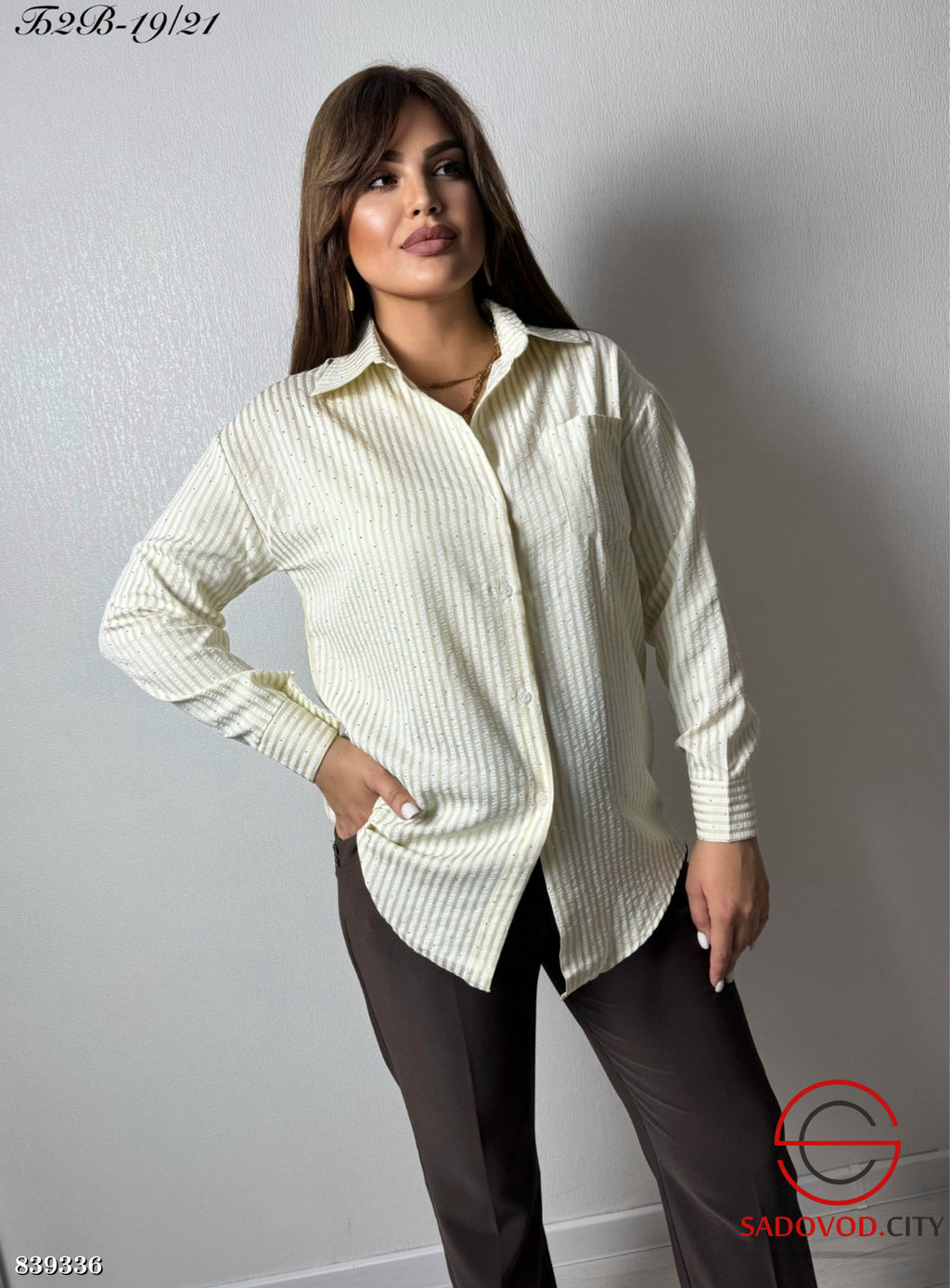 Рубашка женская из хлопка - Bruno фото 2