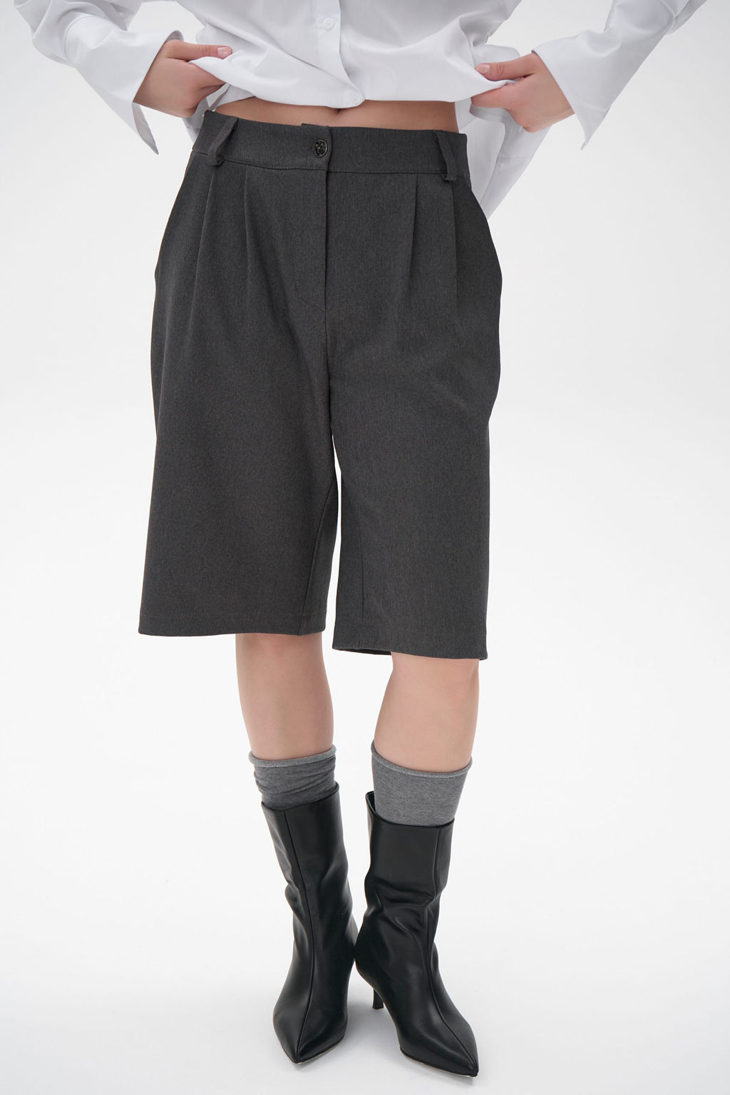 Бермуды Дана (серый) - Эльза фото 30