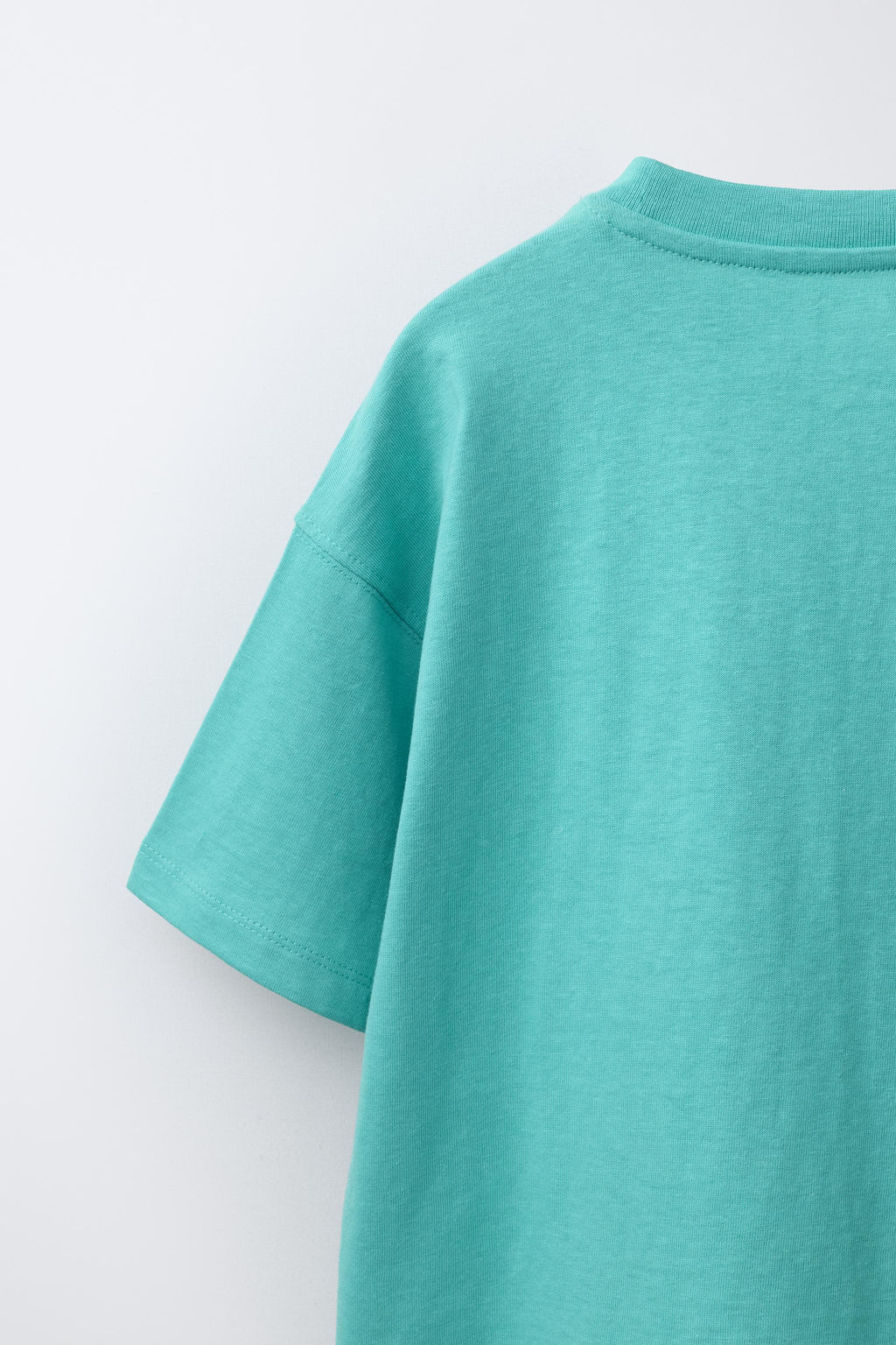 CAMISETA LISA / Turquesa medio - Zara фото 4