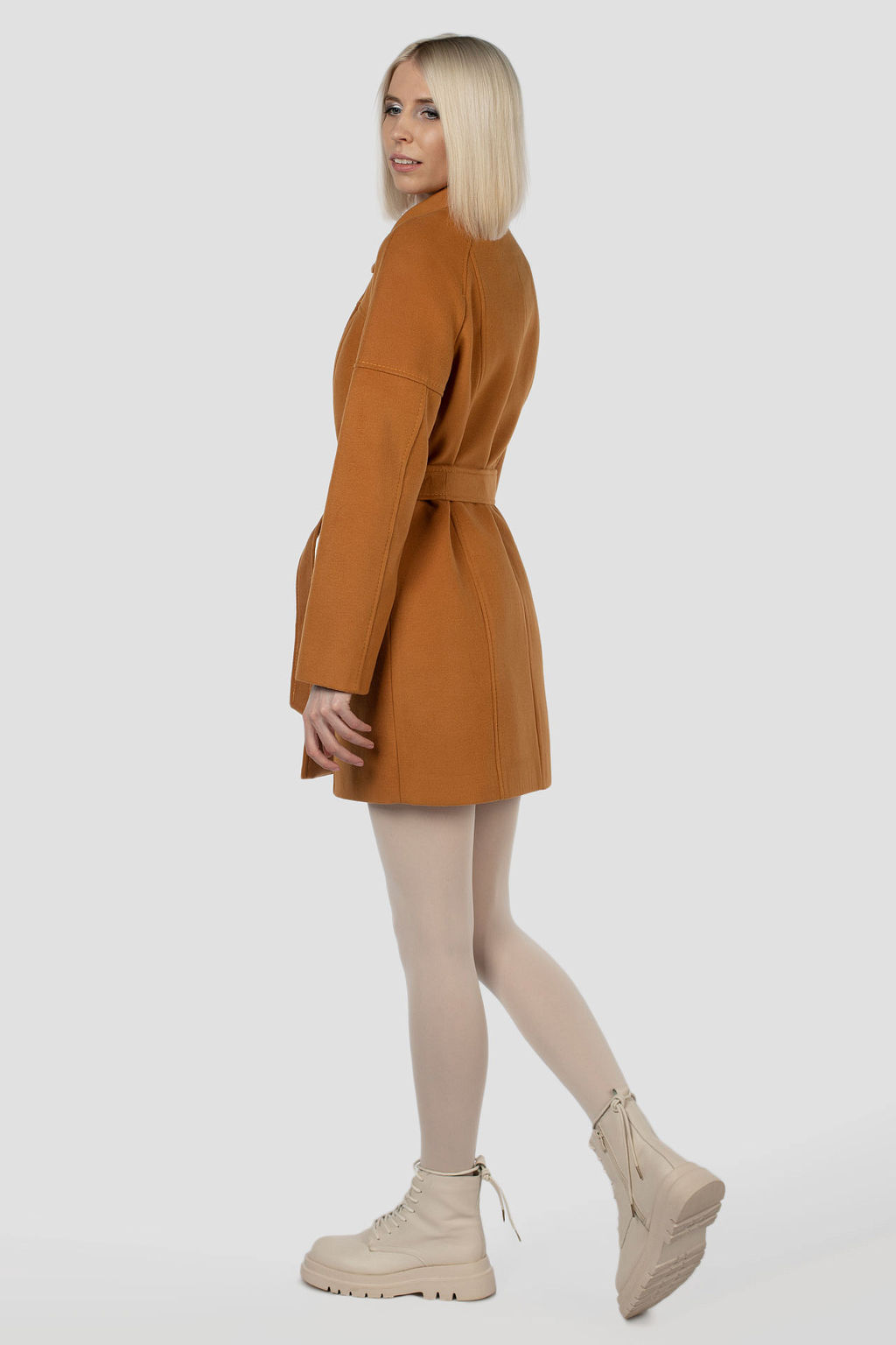 01-05422 Пальто женское демисезонное (пояс) - Империя пальто фото 7