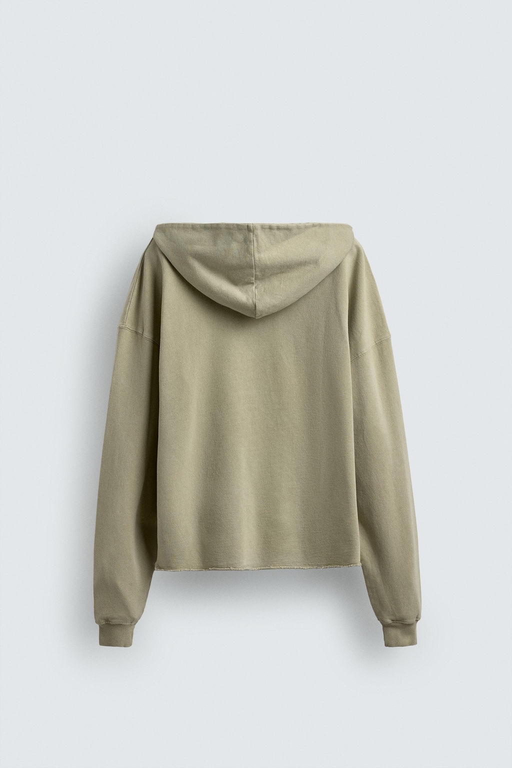 SUDADERA LAVADA TEXTO ESTAMPADO / Verdoso - Zara фото 9