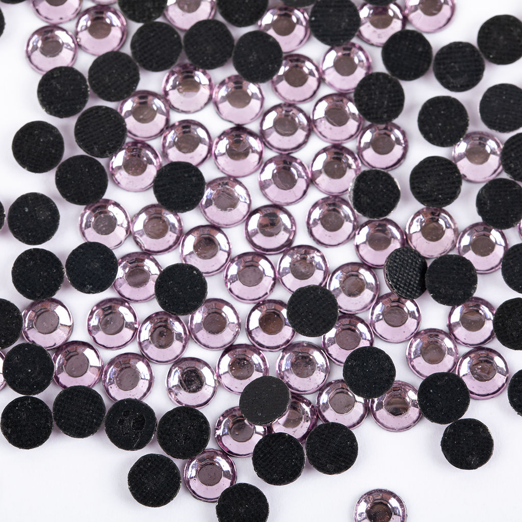 Страз клеевой Zlatka RS/144 SS30 6 - 6.5 мм акрил 1 x 144 шт в пакете с еврослотом 022 св.сиреневый (lt.amethyst)