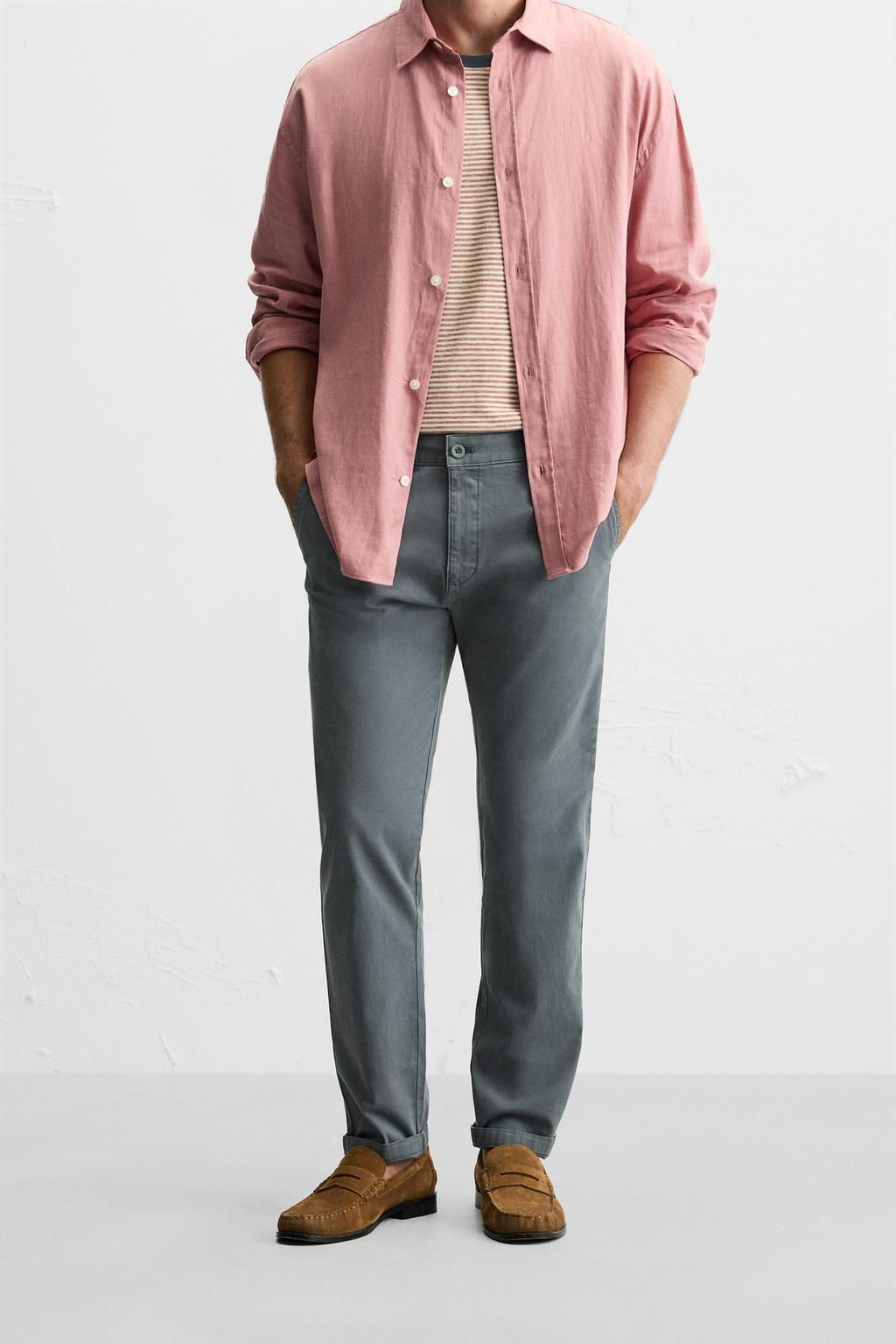SKINNY FIT CHINO TROUSERS - Zara фото 47