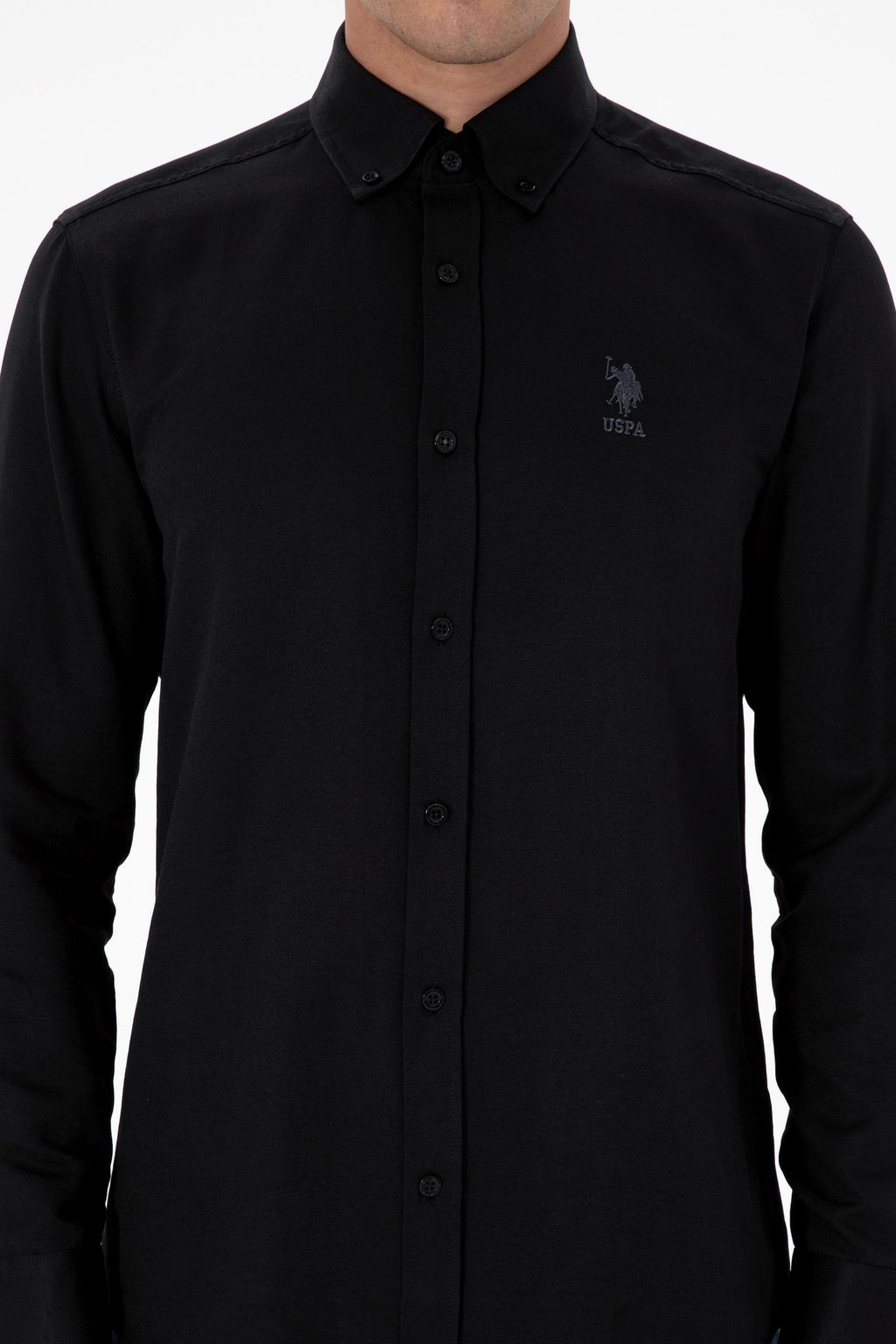Erkek Siyah Uzun Kollu Basic G_mlek Sepette S_rpriz _ndirim - U.s. polo assn фото 6