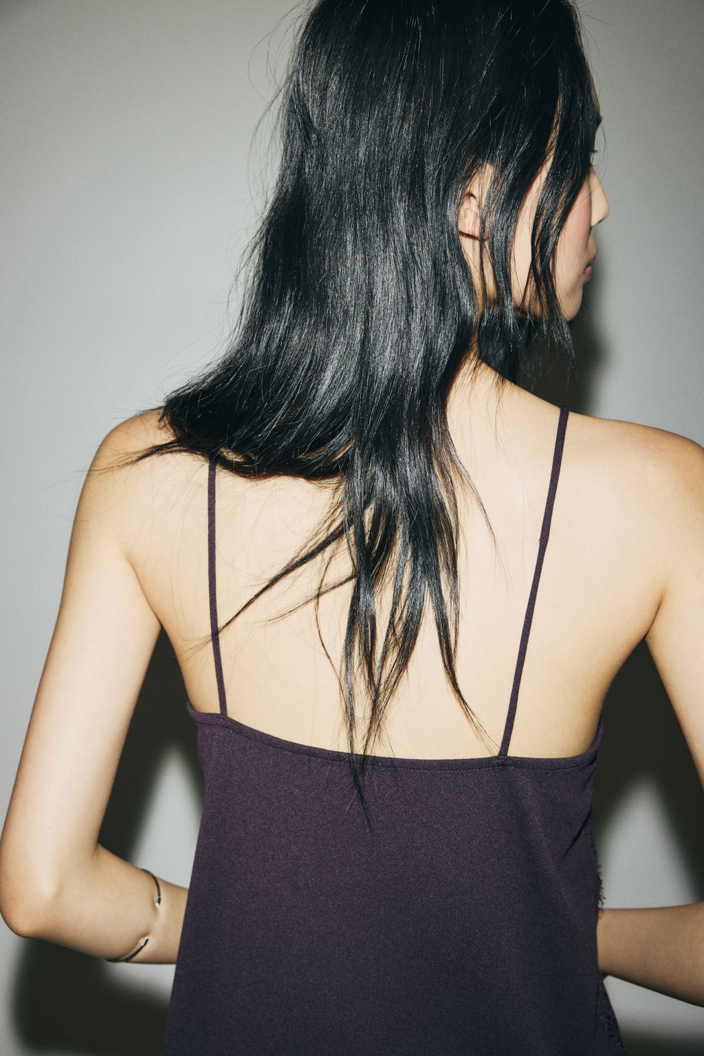 Top de tirantes con ribete de encaje - H&m фото 5