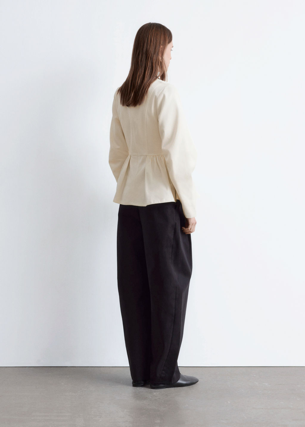 Top peplum de algod?n - H&m фото 7