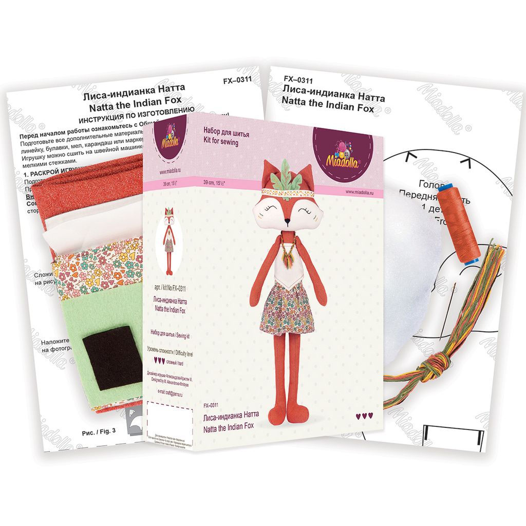 Набор для шитья Miadolla FX-0311 Лиса-индианка Натта