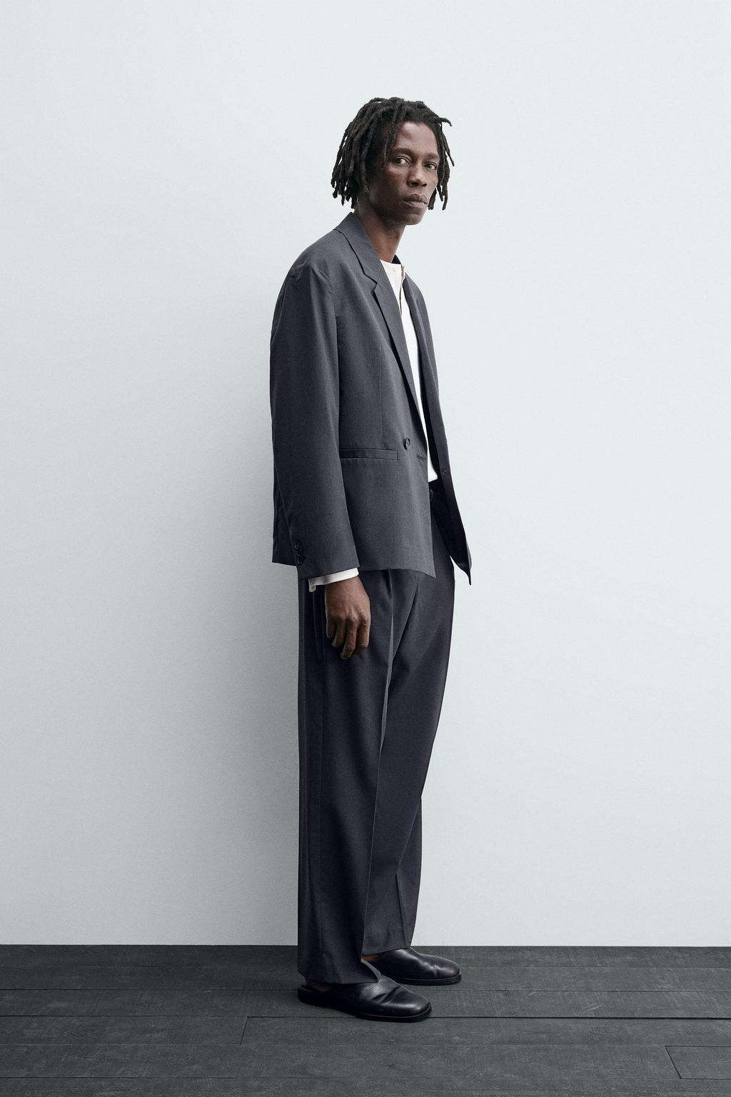 DOUBLE-BREASTED SUIT BLAZER - Zara фото 4