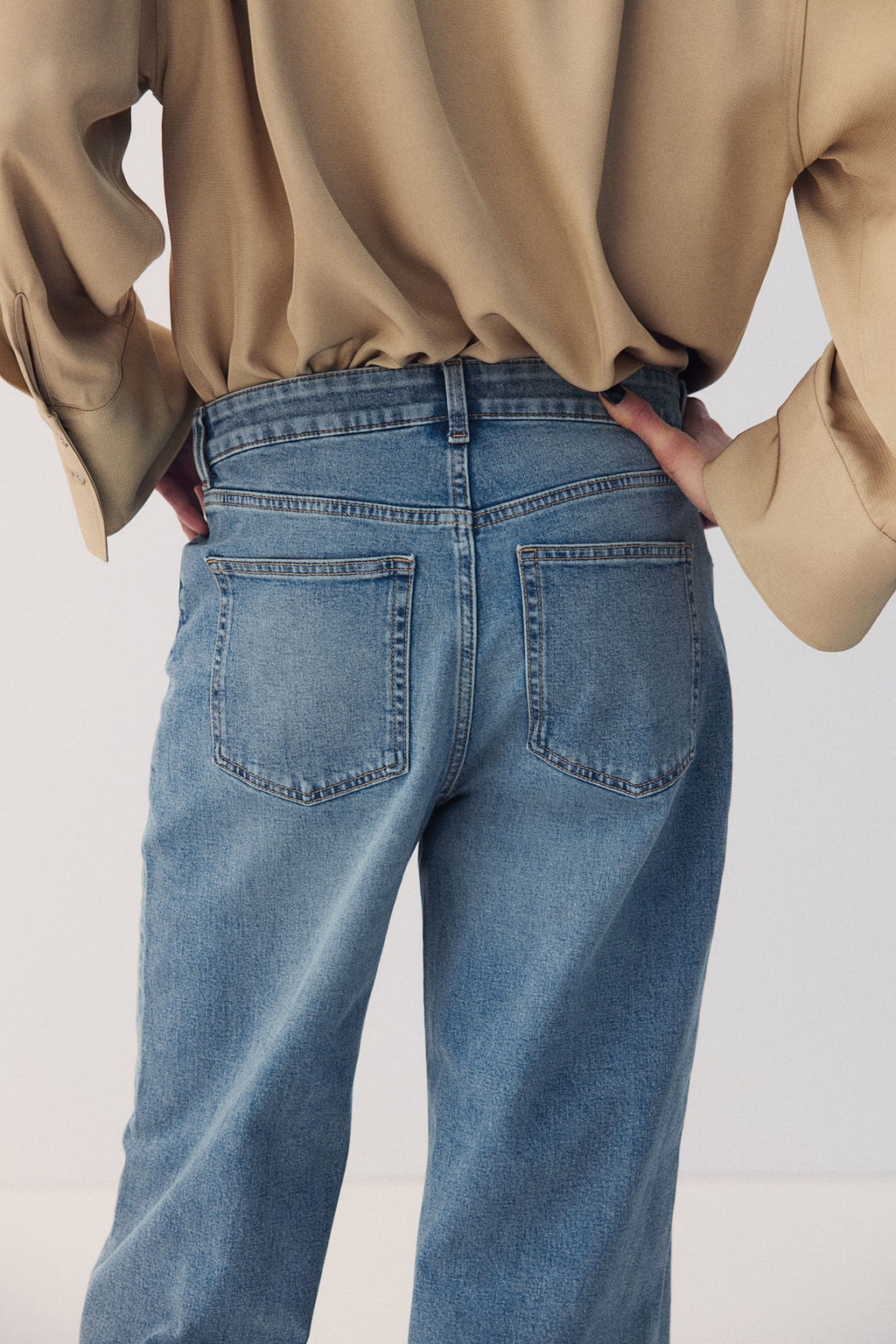 Wide High Ankle Jeans - H&m фото 4