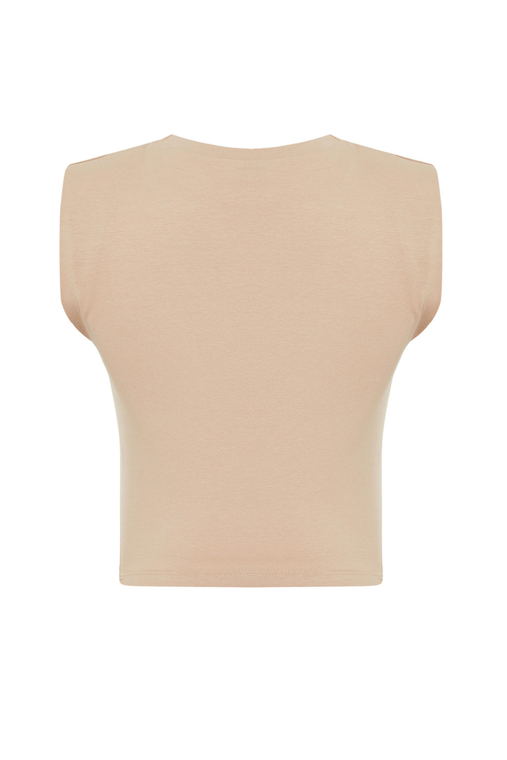 Trendyolmilla Siyah Vatkal? Fitted/Vucuda Oturan Bisiklet Yaka Crop Esnek Orme Bluz TWOSS23BZ00251  фото 29