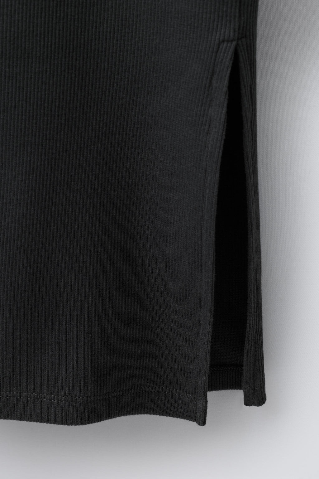 LONG RIBBED DRESS WITH RHINESTONE TEXT - Zara фото 4