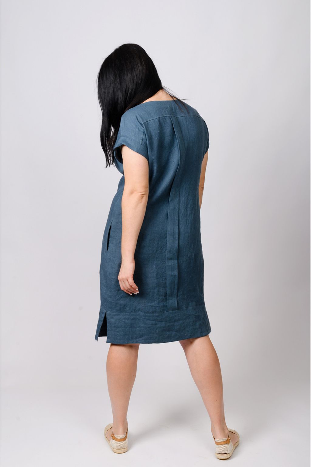 Платье 028 мурена - Новый лен фото 3