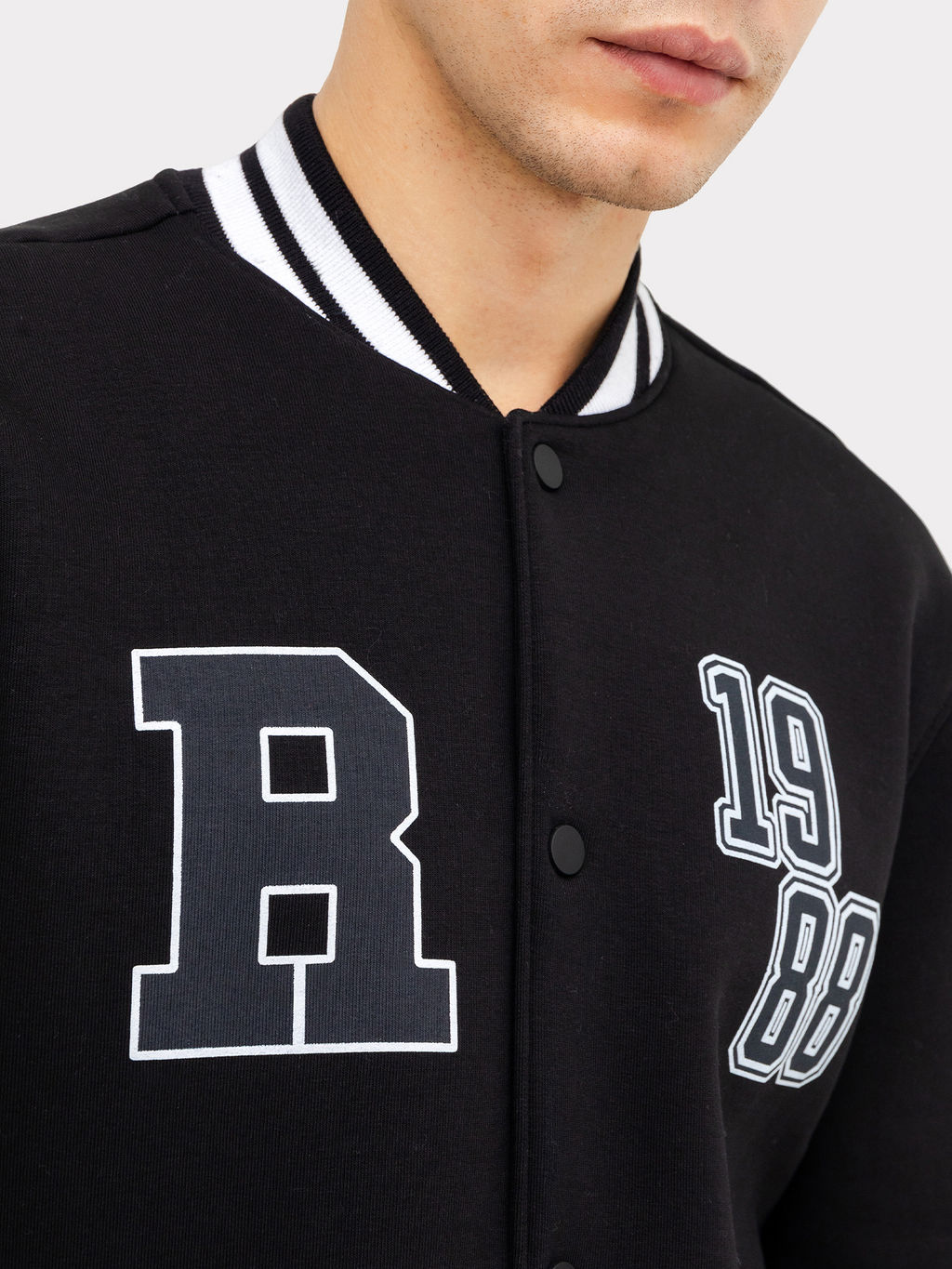 Толстовка мужская черная с печатью черный +печать 121173/1 - Mark formelle фото 6