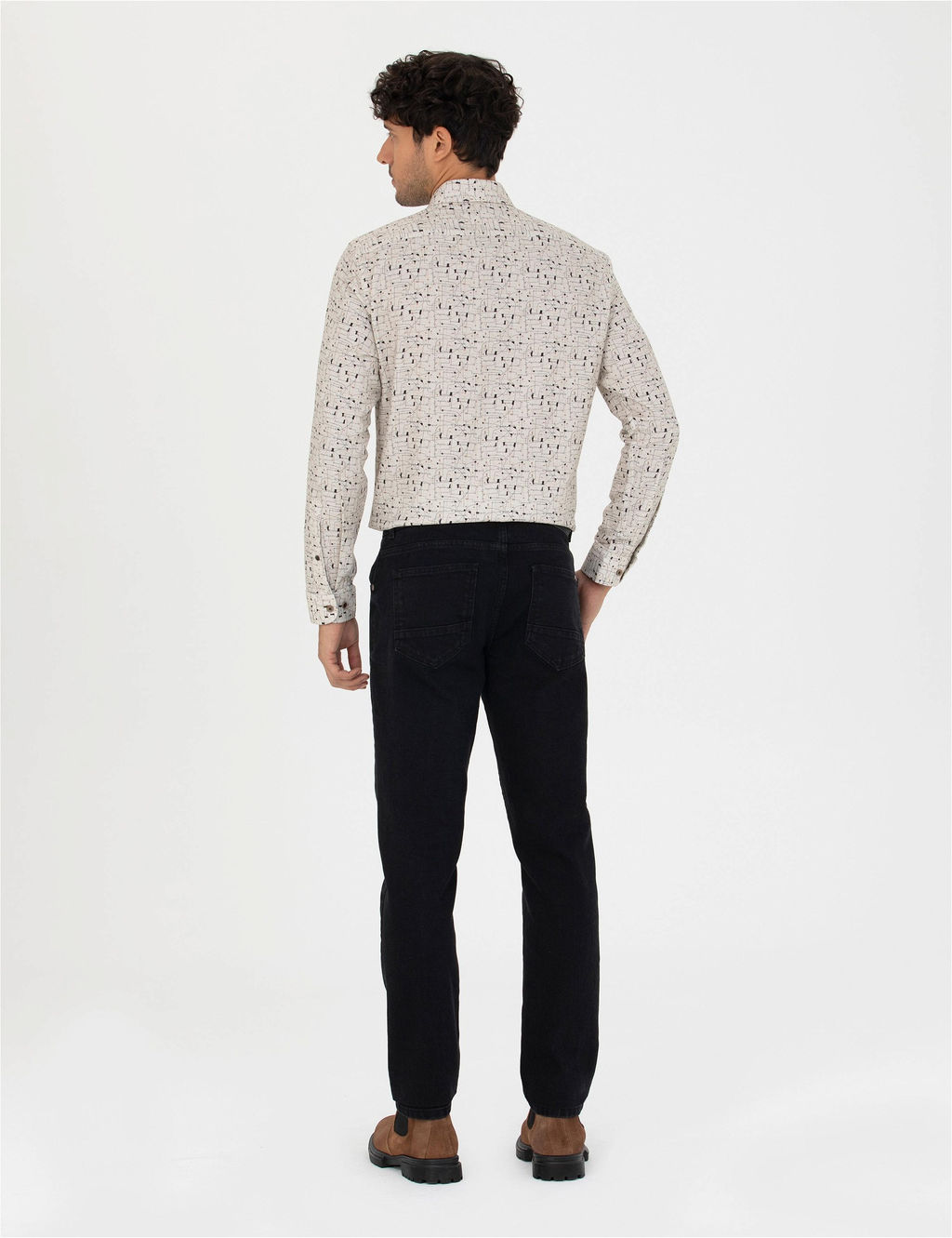 Siyah Slim Fit Jean Pantolon