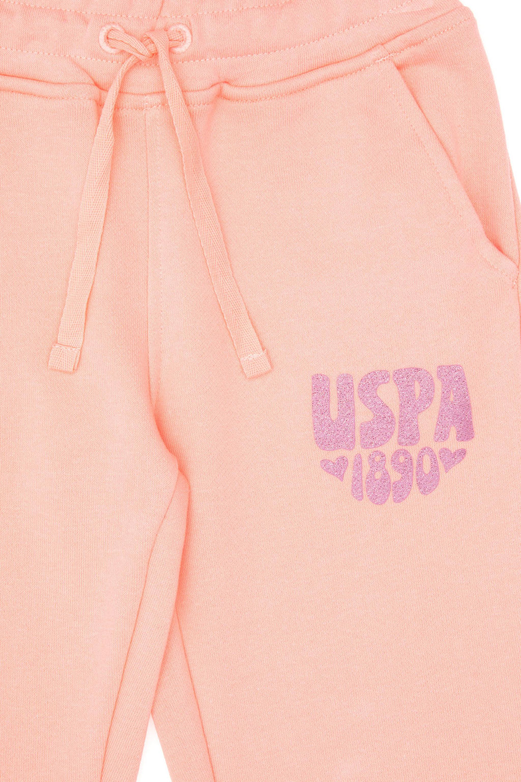 K_z _ocuk Neon Pembe Simli Bask_ Detayl_ Jogger E_ofman Alt_ Sepette S_rpriz _ndirim - U.s. polo assn фото 4