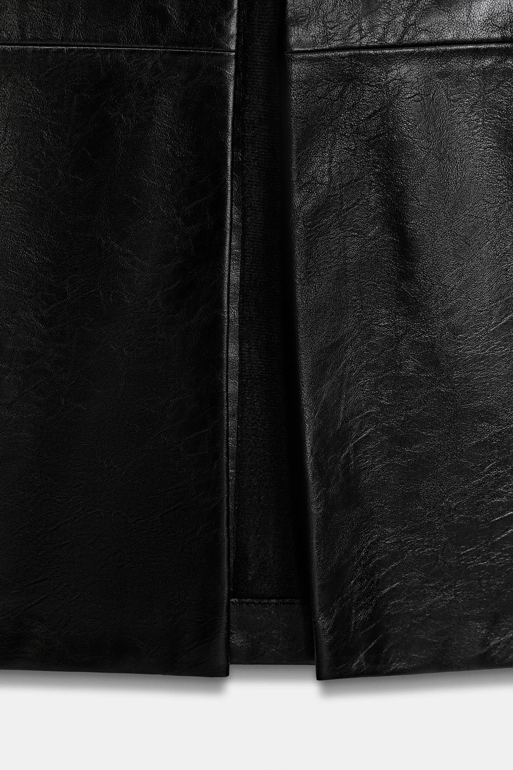 FALDA MIDI EFECTO PIEL / Negro - Zara фото 10