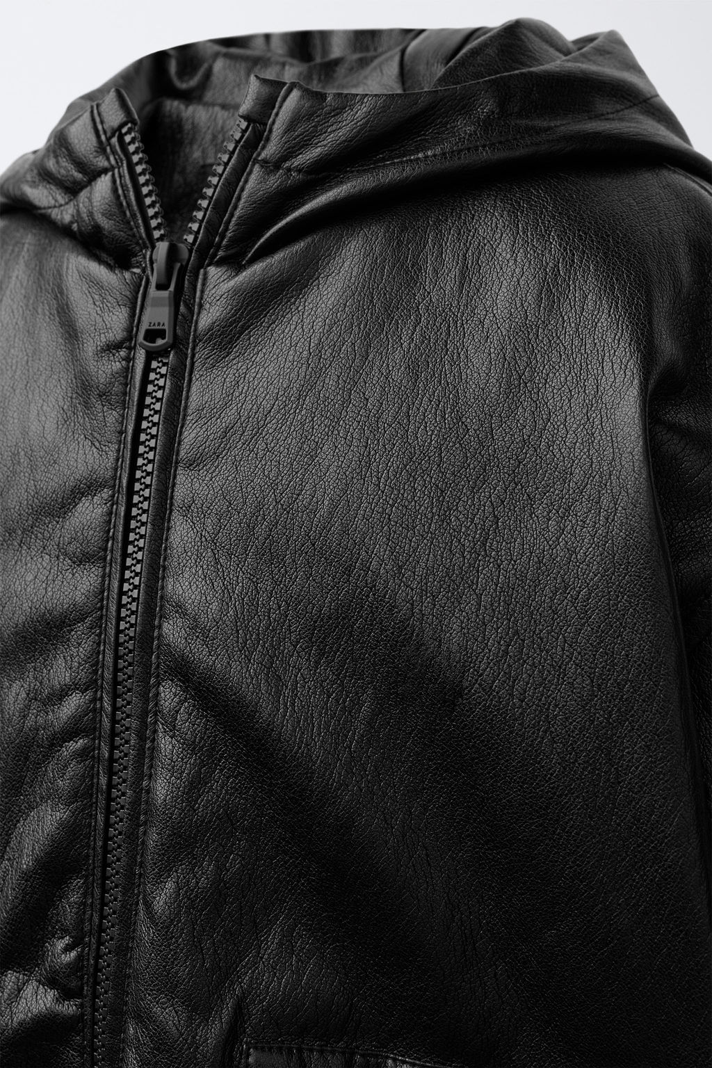 FAUX LEATHER PUFFER JACKET - Zara фото 5
