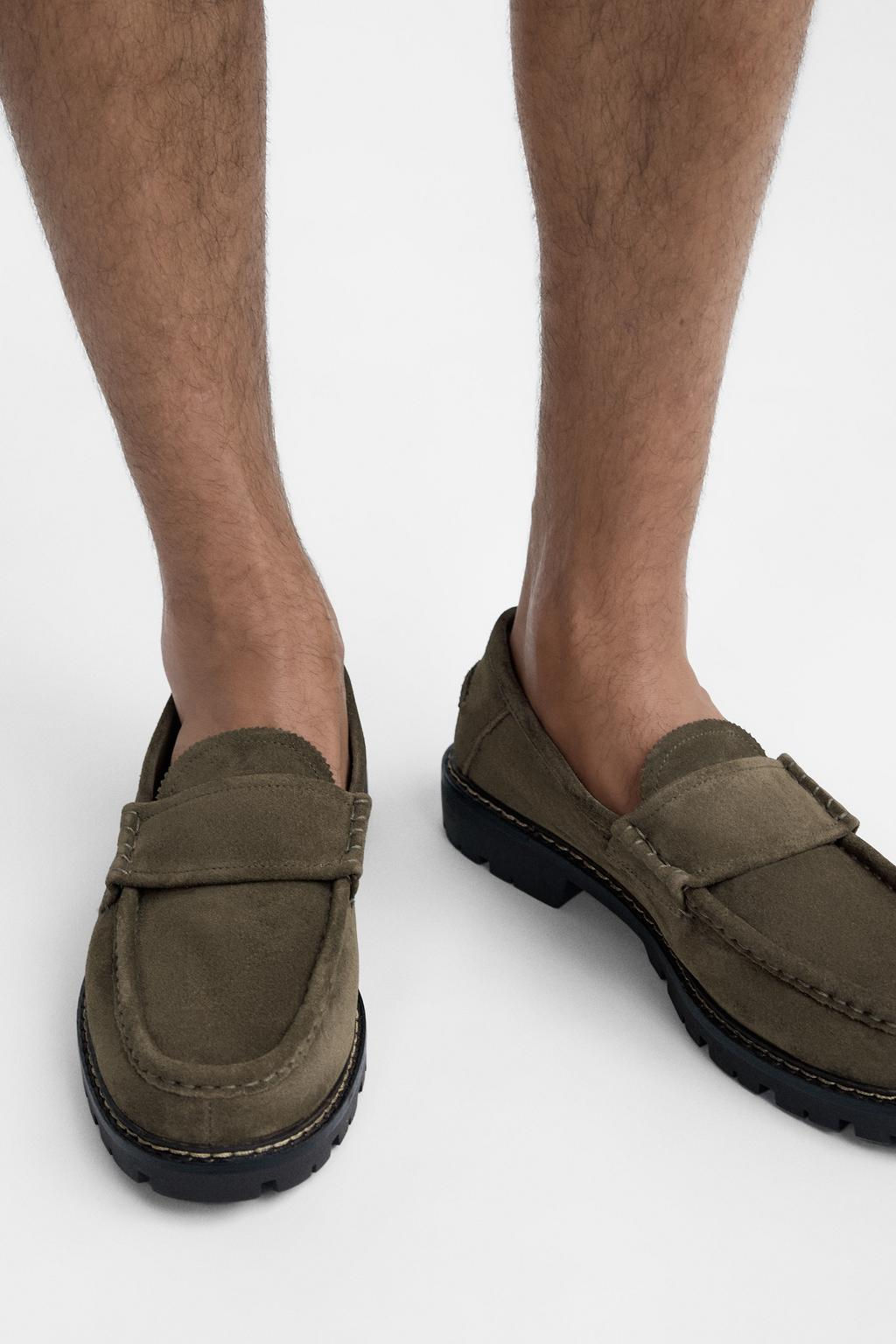 LEATHER PENNY LOAFERS - Zara фото 12