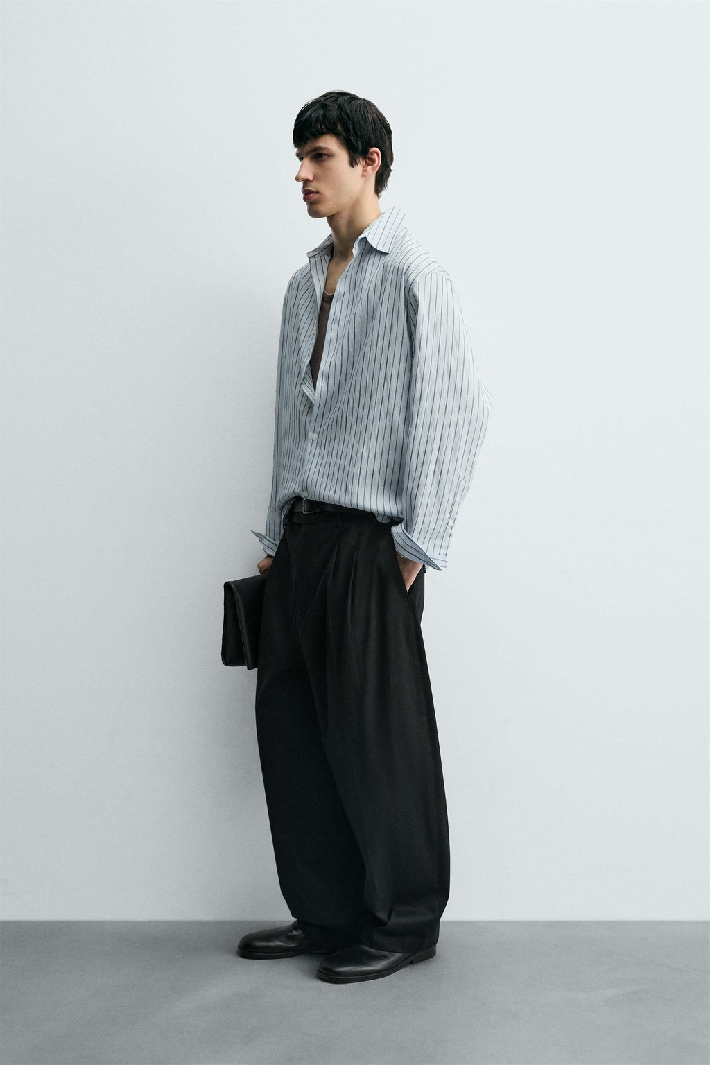 STRIPED TEXTURED SHIRT