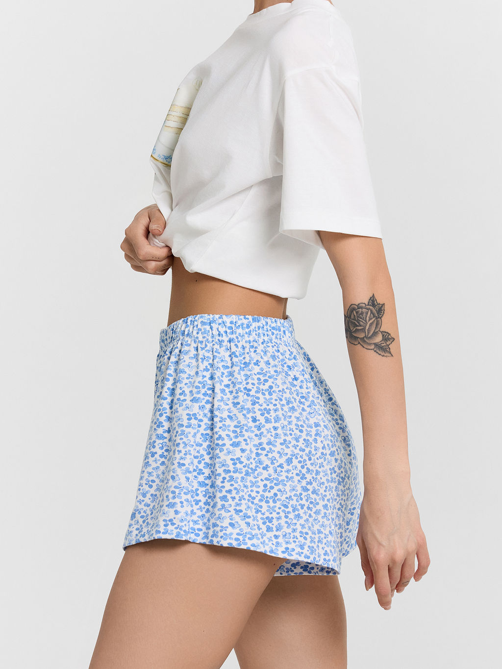 Комплект домашний женский: футболка и шорты - Mark formelle фото 11