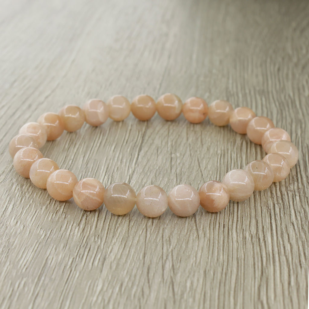 Агат абрикосовый Ботсвана 8мм, браслет Классика, 17см - Agat77 фото 2