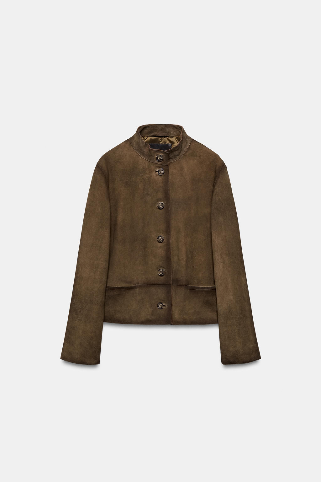 100% LEATHER JACKET ZW COLLECTION LIMITED EDITION - Zara фото 12