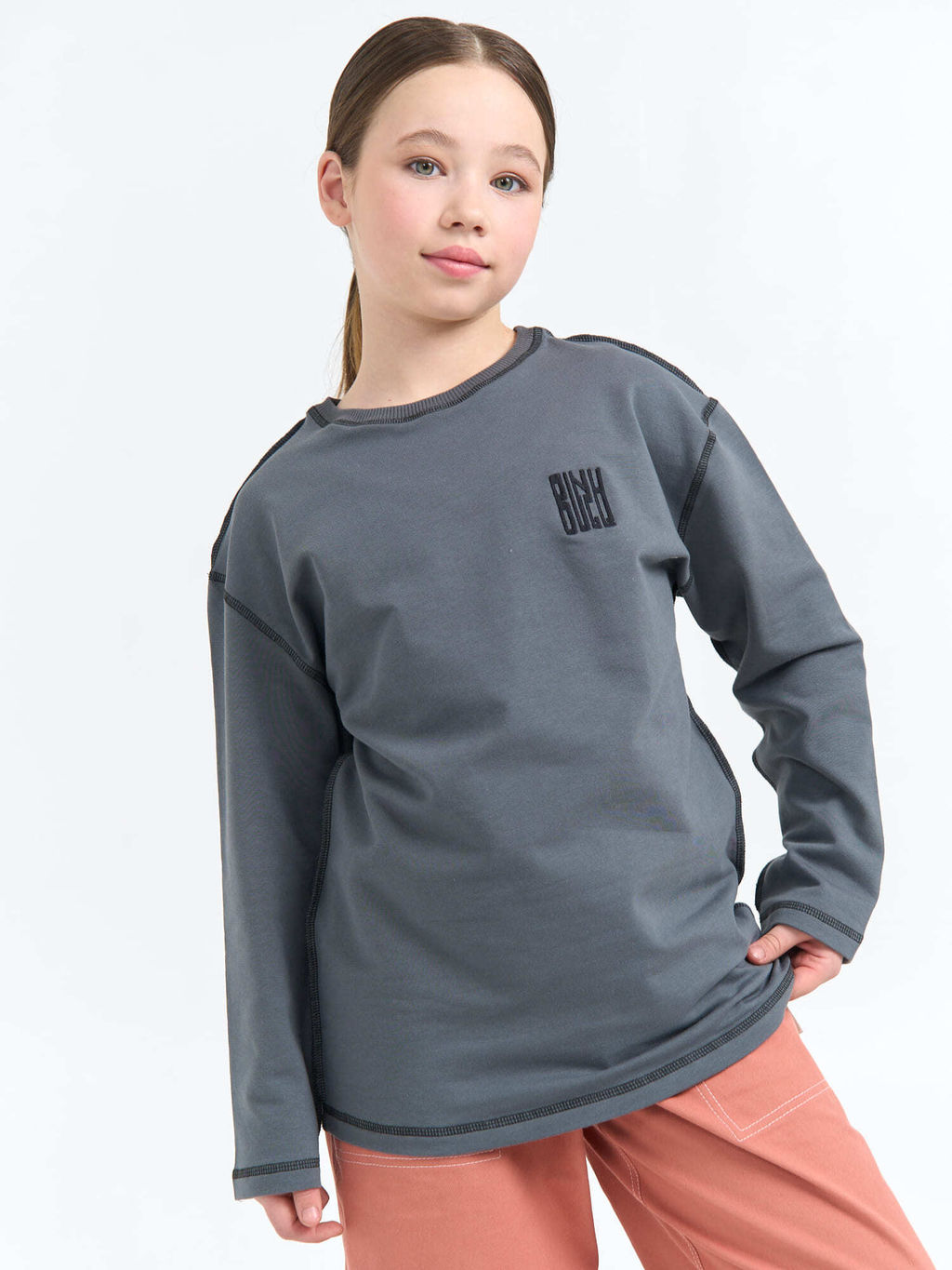 Свитшот облегченный Маренго с принтом 7+ - Bungly фото 2