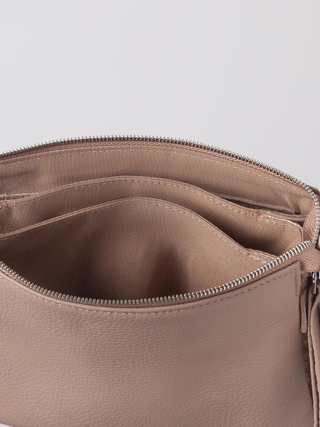 Женская кожаная сумка Richet 2766LN 757389 Пудра  фото 4