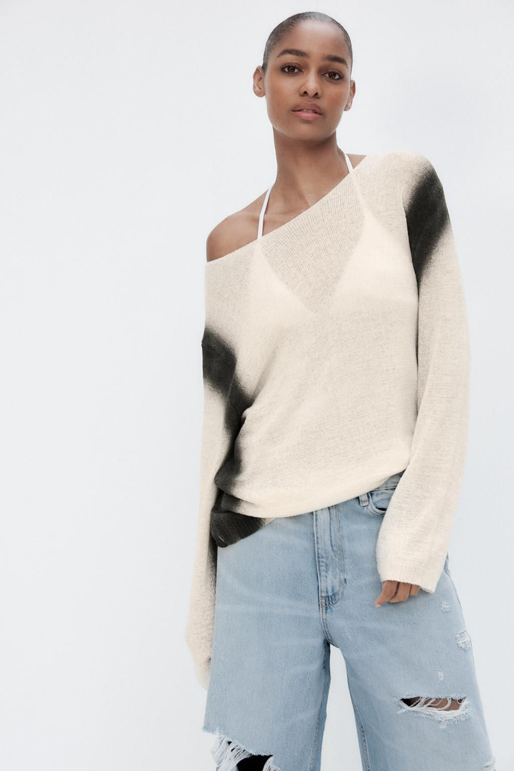FADE PRINT KNIT SWEATER - Zara фото 2