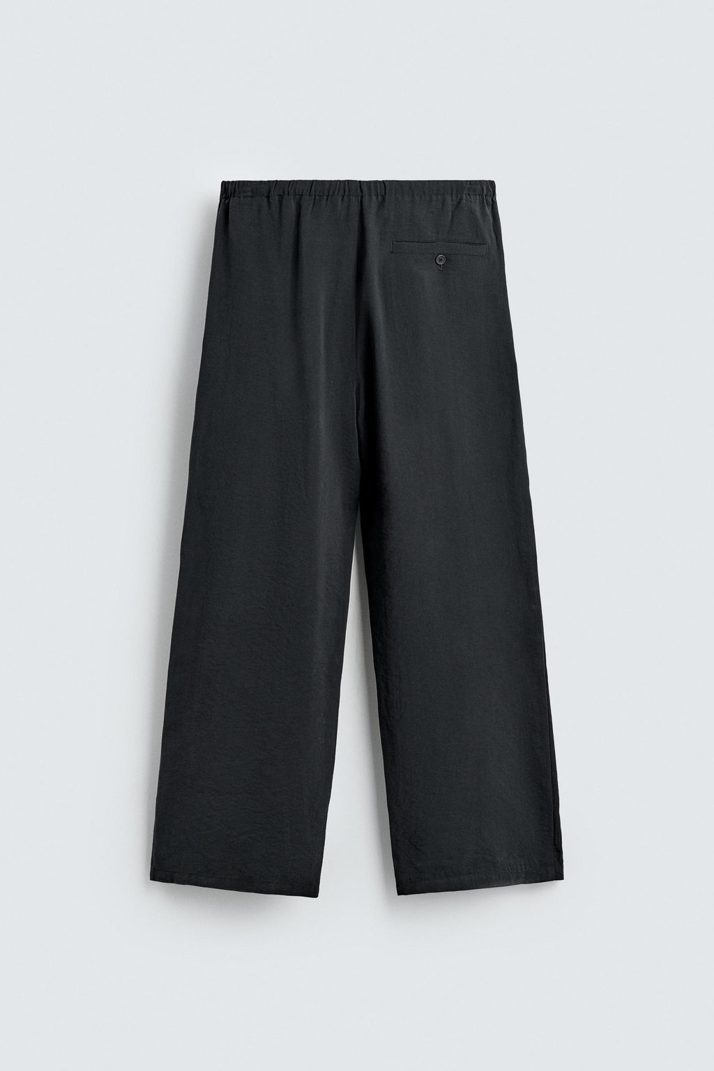 PANTAL?N FLUIDO RELAXED FIT / Negro - Zara фото 8