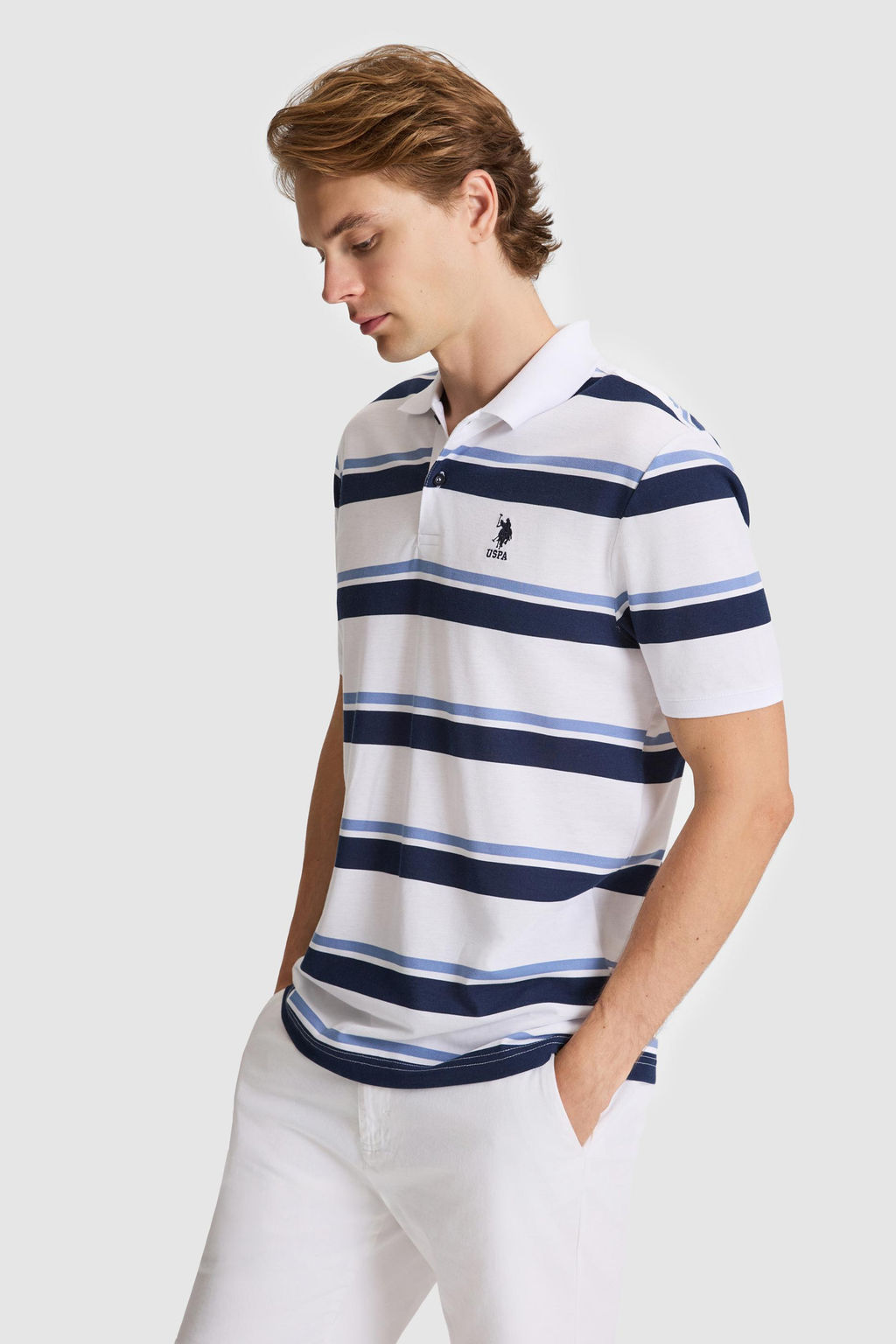 Erkek Lacivert Regular Fit Polo Yaka Ti__rt