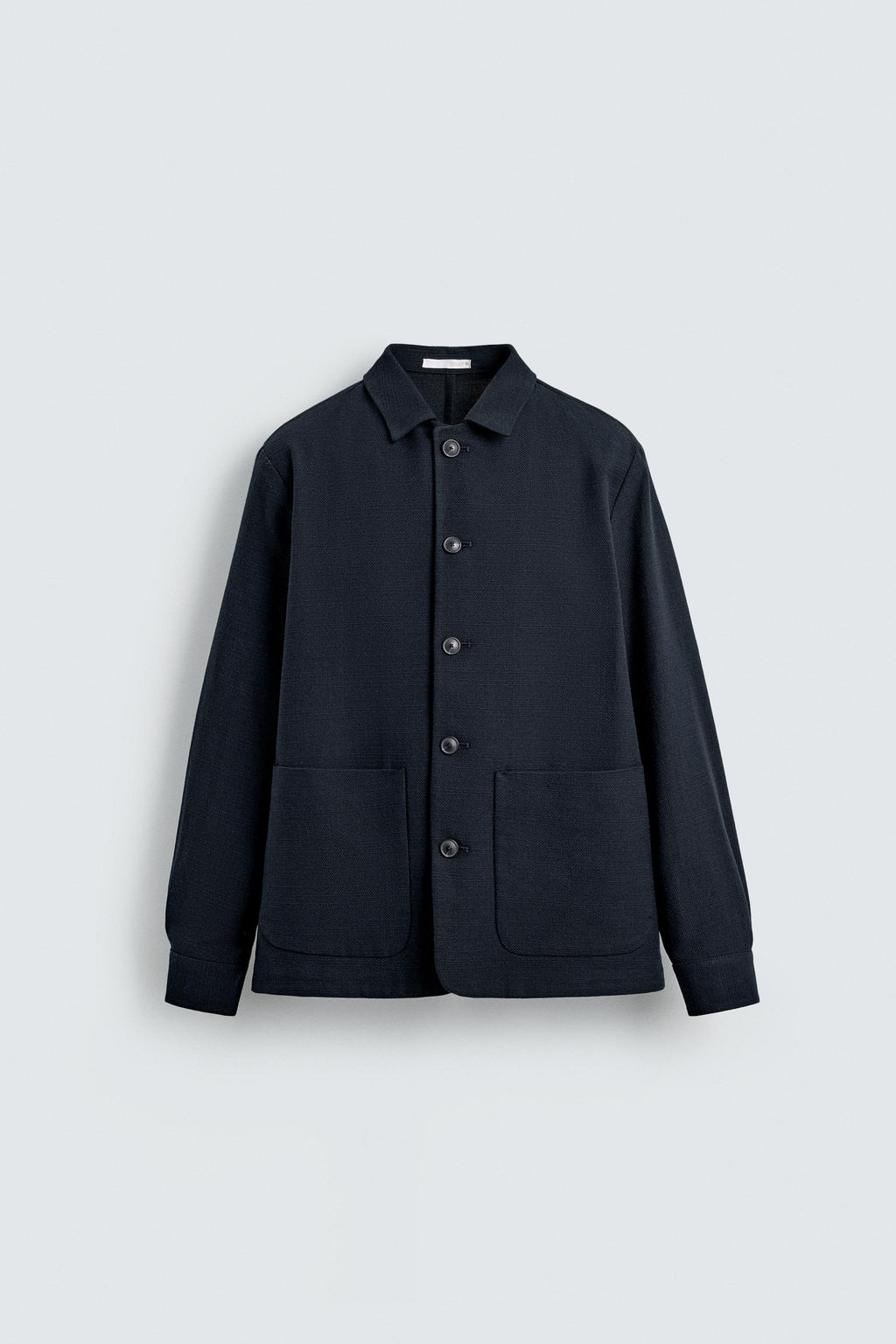 TEXTURED REGULAR FIT OVERSHIRT - Zara фото 8