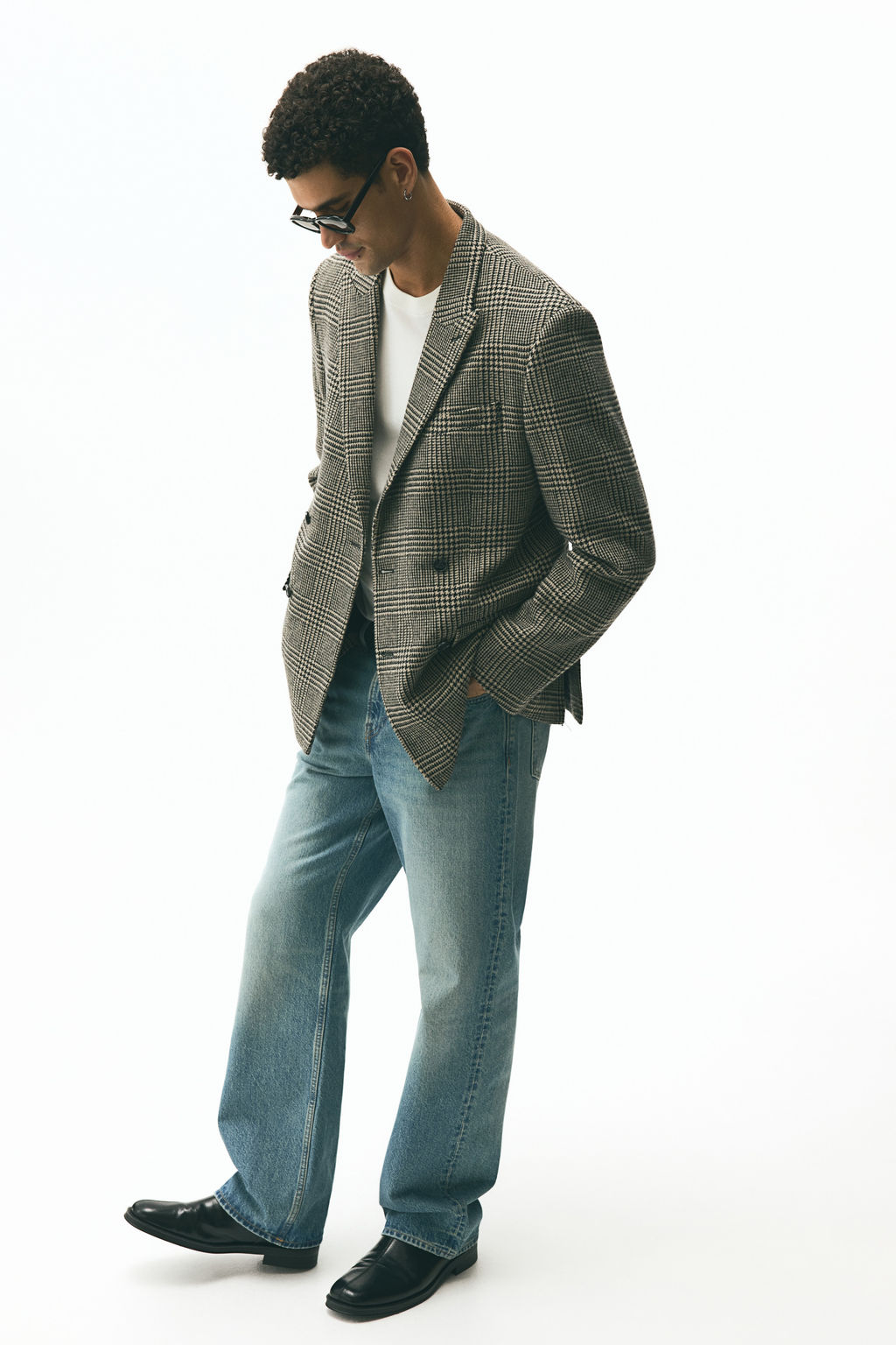 Americana en mezcla de lana Relaxed Fit - H&m фото 5