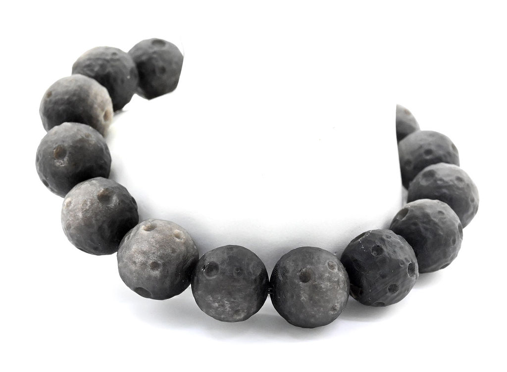 Обсидиан Луна браслет шарик 13мм, 45г