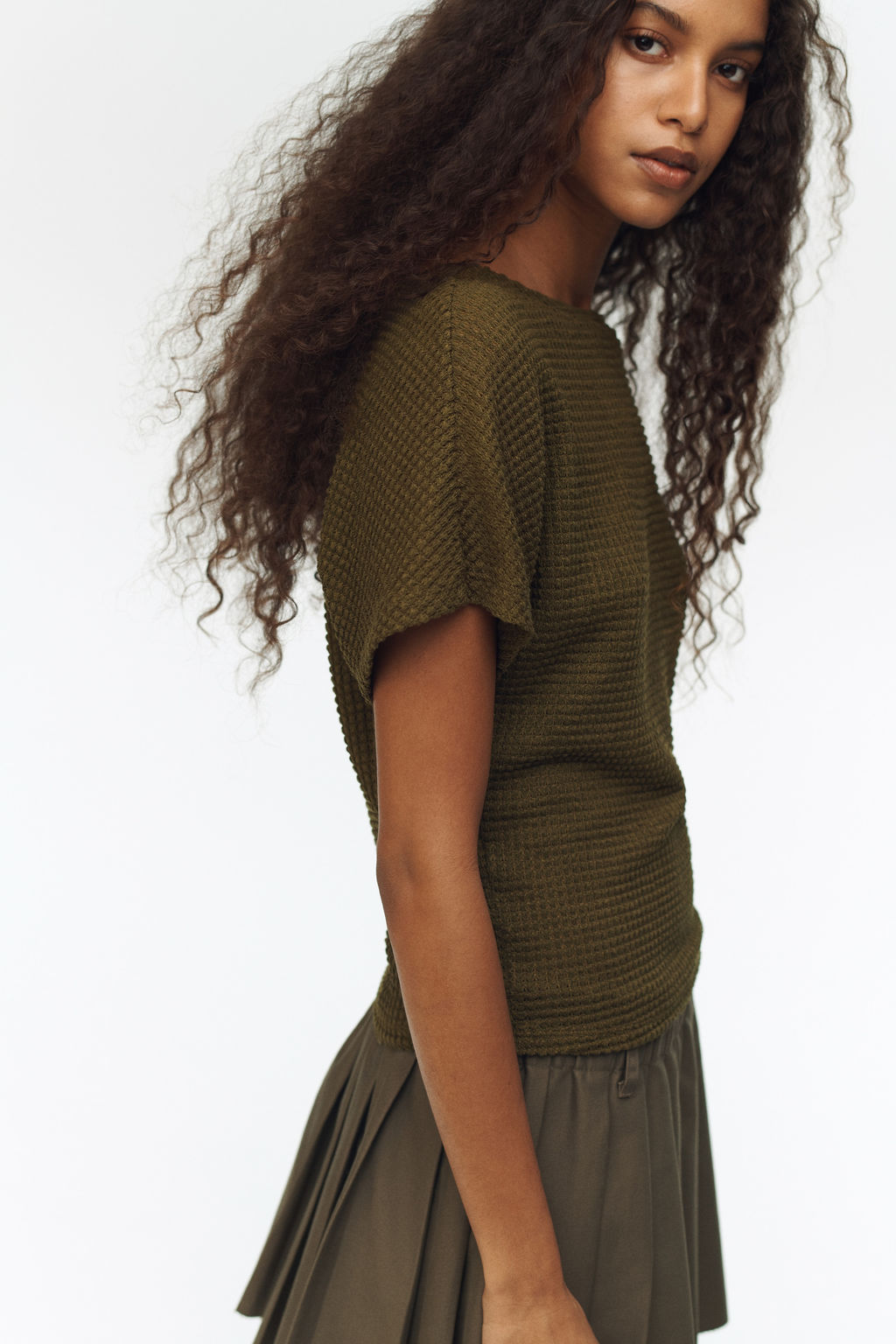 Top de punto con mangas murci?lago - H&m фото 4