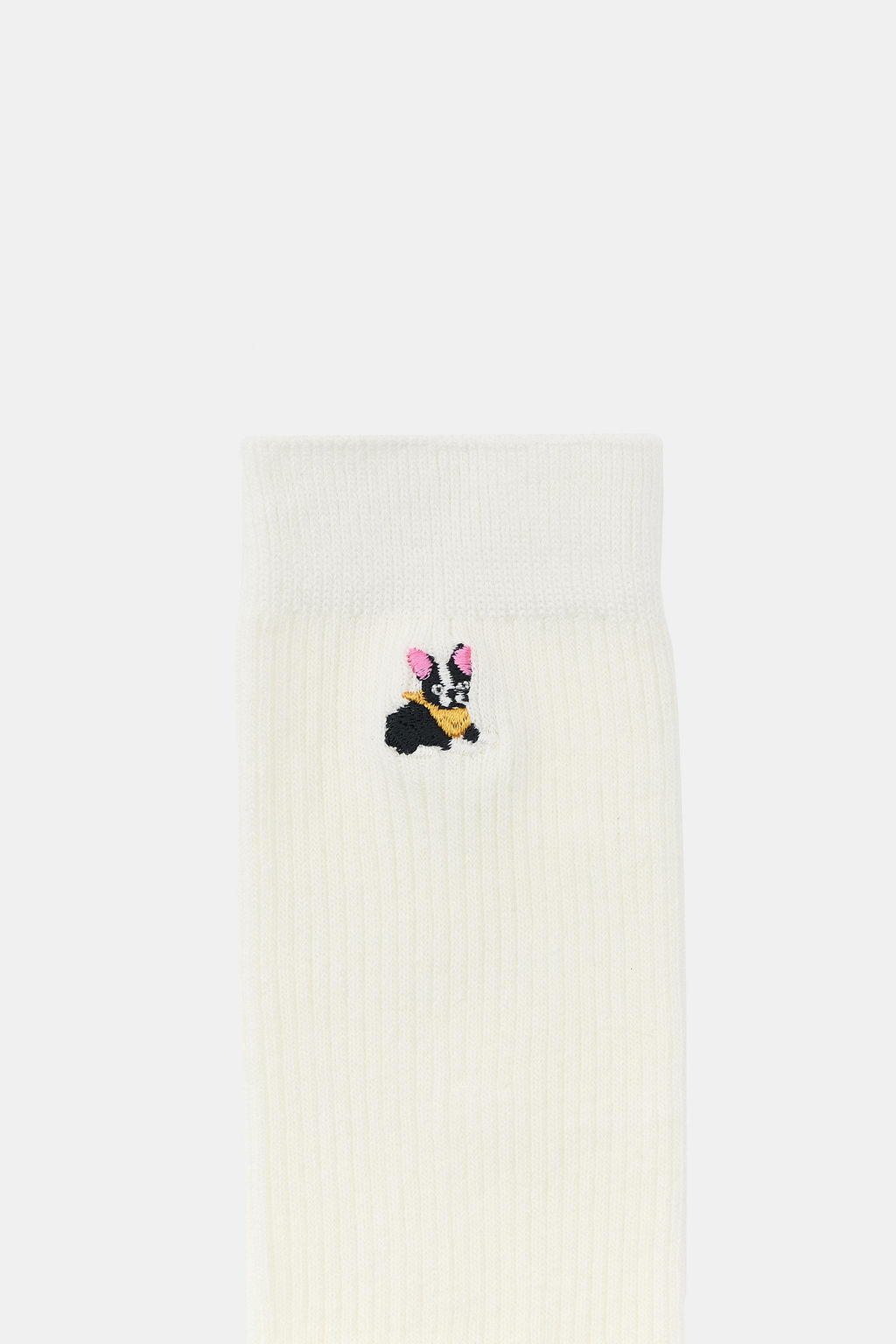 MICRO RIBBED COTTON SOCKS WITH BULLDOG - Zara фото 3