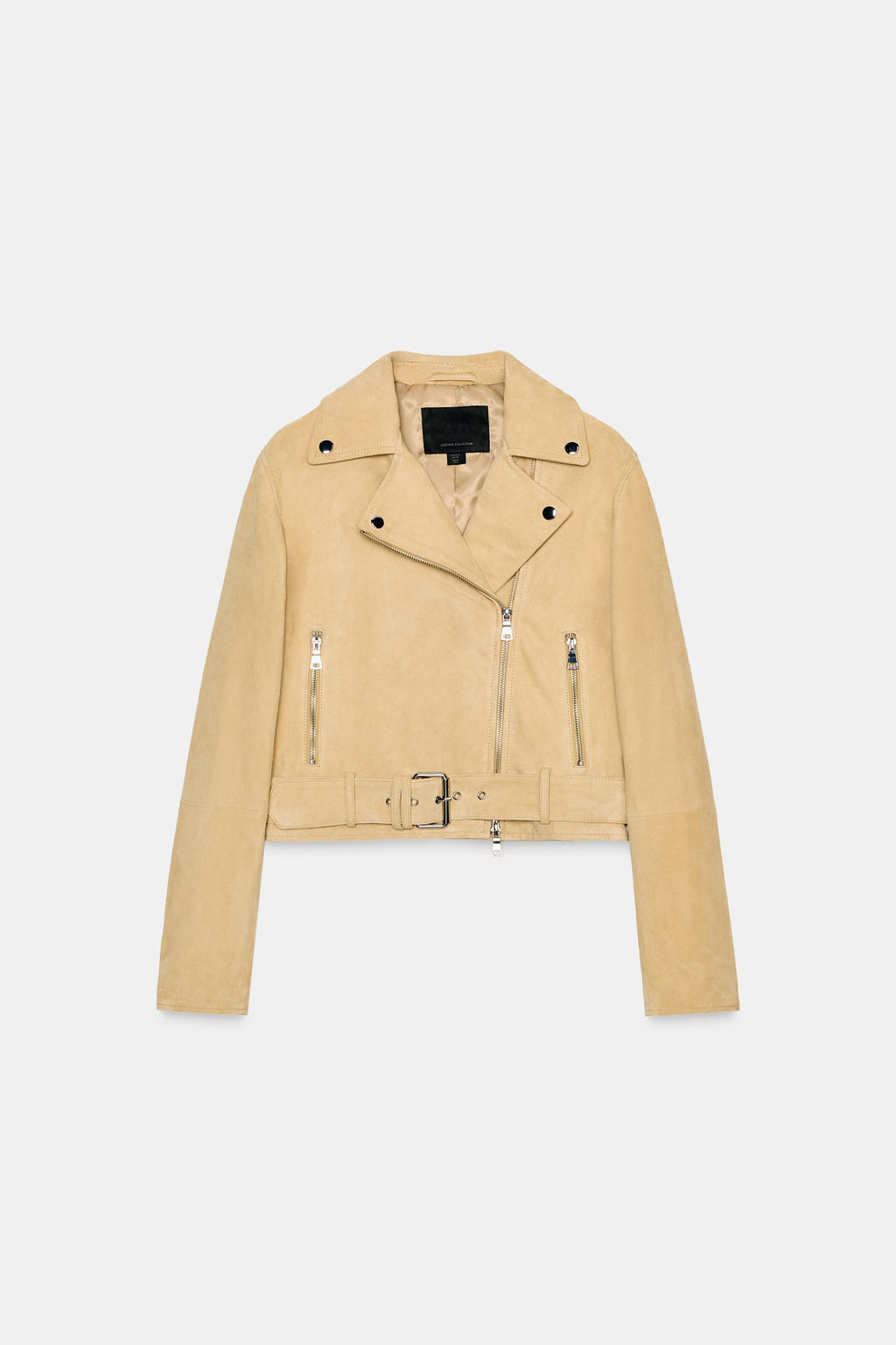 ZW COLLECTION LIMITED EDITION SUEDE LEATHER JACKET - Zara фото 5