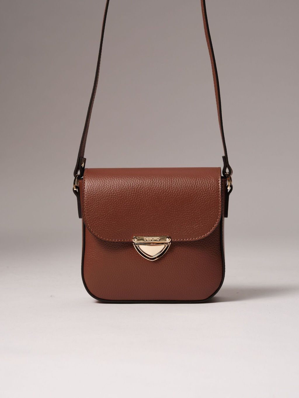 Сумка кожаная через плечо Deboro 3158 коппер